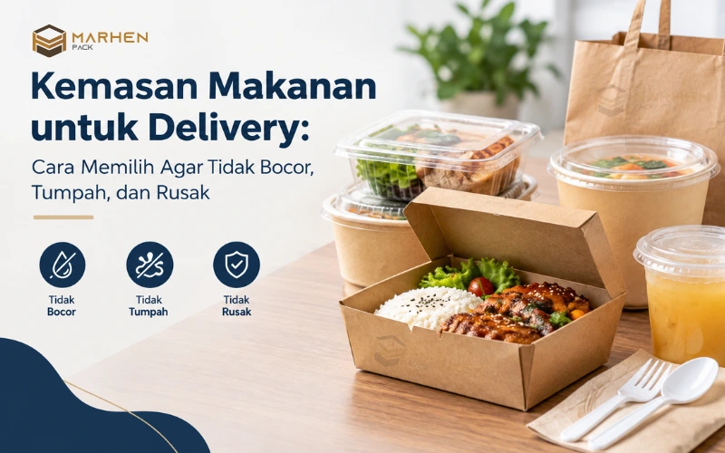 Kemasan Makanan untuk Delivery Cara Memilih Agar Tidak Bocor, Tumpah, dan Rusak