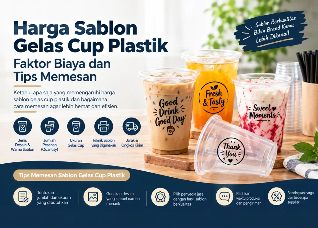 Harga Sablon Gelas Cup Plastik